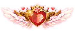 Heart Wings Badge - red - High Resolution PNG