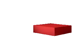 Red Cube - simple - object - Transparent Background PNG