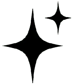 Four-pointed star - simple - black - Free Download PNG