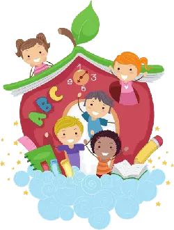 Apple House Kids - happy - Free PNG