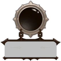 Bronze Mirror - metallic texture - Transparent Layer PNG
