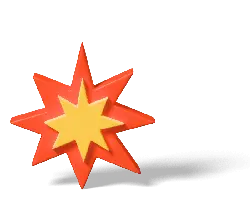 Star Shape - yellow - decorative - Free PNG