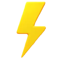 Lightning Bolt Symbol - graphic - yellow - Free Download PNG