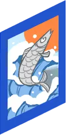 Jumping Fish - art - Transparent Layer PNG