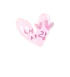 Pink Heart - text - PNG
