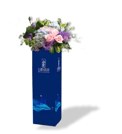 Blue Flower Box - gift - Transparent Layer PNG