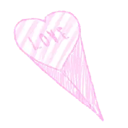 Pink Heart-shaped Ice Cream - ice cream - PNG Images