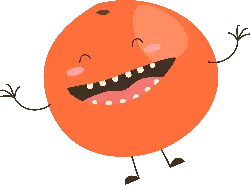 Laughing Orange - happiness - High Resolution PNG