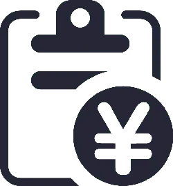 Clipboard and Yen Symbol - office - No Background PNG