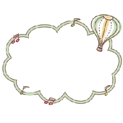 Cloud-shaped Music Note Frame - music - PNG