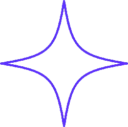 Four-pointed star - purple - geometric shape - High Resolution PNG