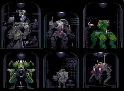 Mechanical Bionics - pixel art - High Resolution PNG