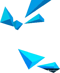 Blue Geometric Shapes - simple - abstract - No Background PNG