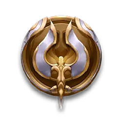 Golden Shield - metal - Transparent Background PNG