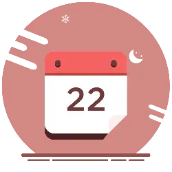 Calendar - red - simple - No Background PNG
