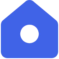Blue House - graphic design - Lossless PNG