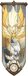 White Wolf and Sun Badge - logo - Lossless PNG