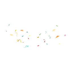 Colorful Confetti - holiday - Transparent Background PNG