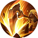 Lava Person - rpg - Transparent Background PNG