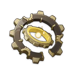Golden Gear Ring - gold - No Watermark PNG