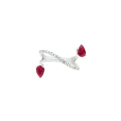 Ruby Ring - silver - Free PNG