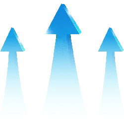Blue Arrows - minimalist style - Free Download PNG