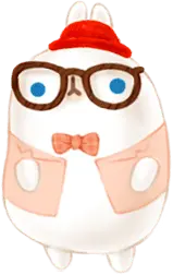 Glasses Rabbit with Hat - hat - Free Download PNG