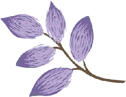 Purple Leaves - leaves - Transparent Background PNG