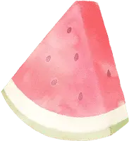 Watermelon Slice - violet - High Resolution PNG