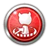 Red Cartoon Cat - red - No Background PNG