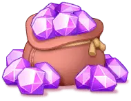 Purple Crystal Bag - gem - High Resolution PNG