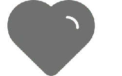 Heart Emoji - gray - Lossless PNG