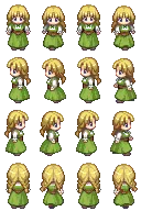 Green Dress Girl - Transparent Background PNG