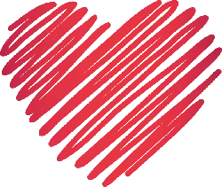 Abstract Heart Pattern - red - High Resolution PNG