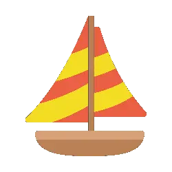 Sailboat - toy - children - High Resolution PNG
