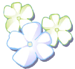 Five-Petal Flower - blue - No Watermark PNG