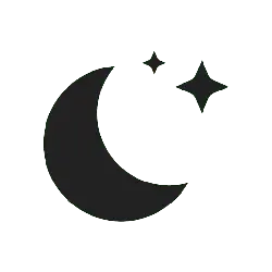 Crescent Moon and Stars - night sky - stars - PNG Images