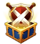 Chest and Shield - gaming item - Transparent Background PNG