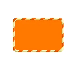 Orange Warning Sign - orange - No Background PNG