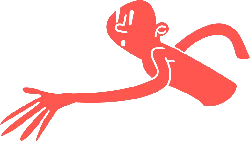 Red Little Man - red - Lossless PNG