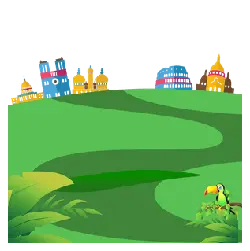 Cartoon Cityscape - nature - PNG