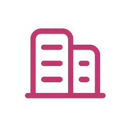 Pink Building Icon - simple - No Watermark PNG