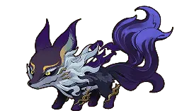 Purple Flame Fox - purple - Free PNG