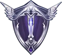 Purple Winged Shield - purple - Transparent Background PNG