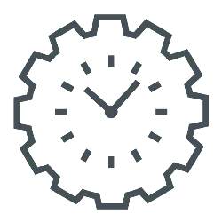 Gear Clock - machinery - No Background PNG