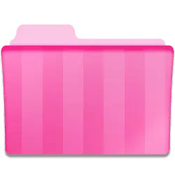 Pink Folder - stationery - PNG