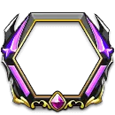 Purple Gem Hexagonal Frame - hexagon - Lossless PNG
