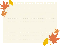 Autumn Leaves Notebook - leaves - PNG Images