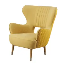 Yellow Fabric Armchair - home - Free PNG