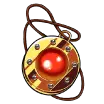 Red Gemstone Pendant - accessory - Lossless PNG